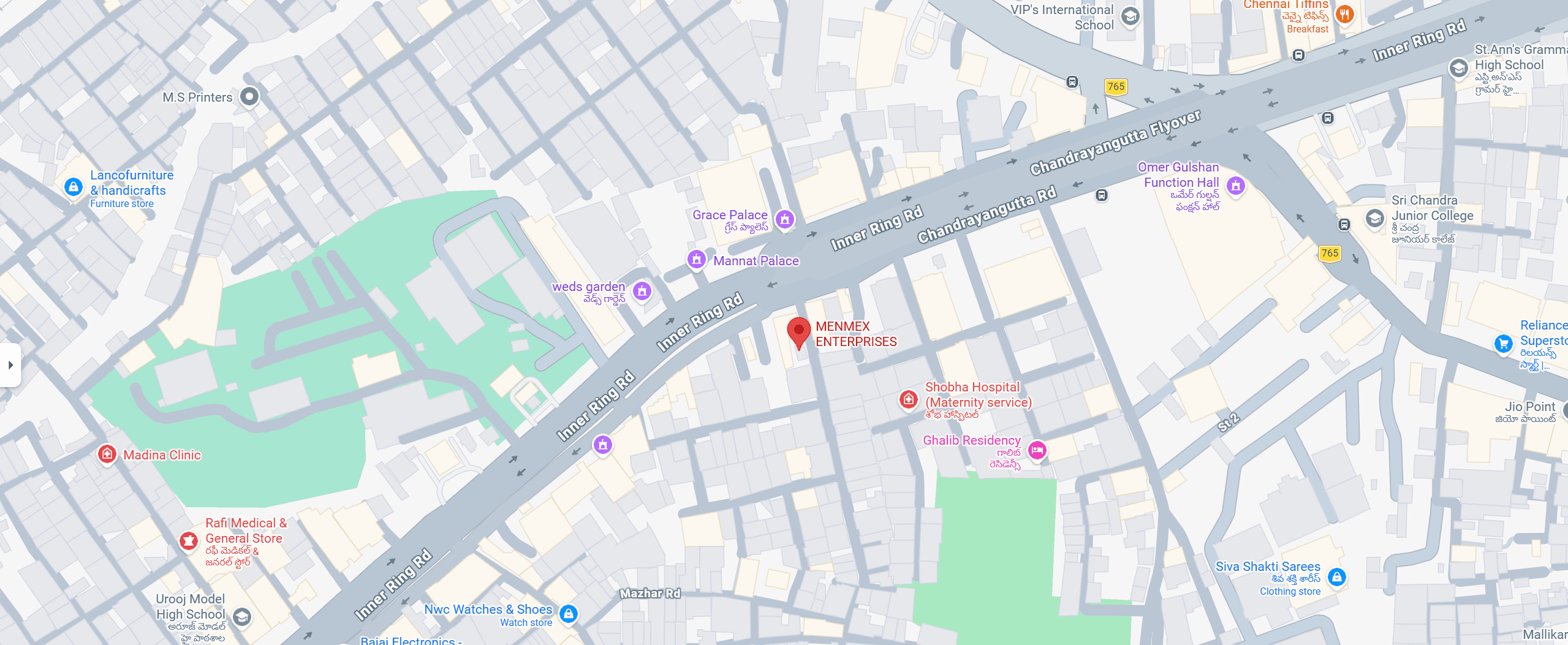 Menmex location map